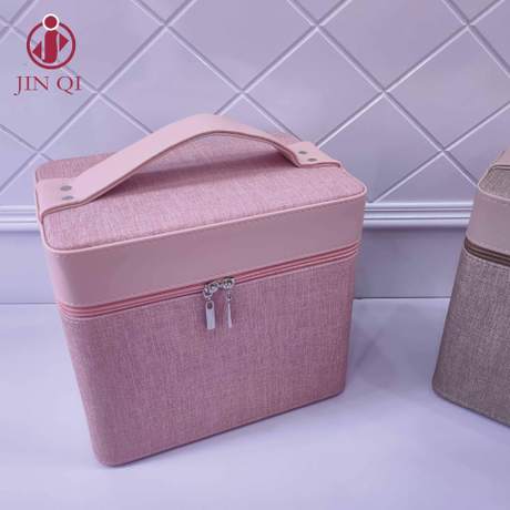 Jinqi multi-layer multi-functional cosmetic box manufacturers direct cosmetics and skincare products storage box portable cosmetic box