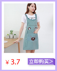 Korean version of the fashion cotton and linen apron color strip adult sleeveless waterproof and oil proof apron simple apron advertising custom
