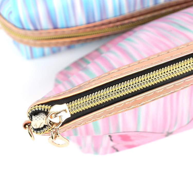 Customized PVC Frosted Indentation Washing and Makeup Bag Women&#039;s Cross-Border Ins Large Capacity Bath Bag Portable Butterfly Storage Bag