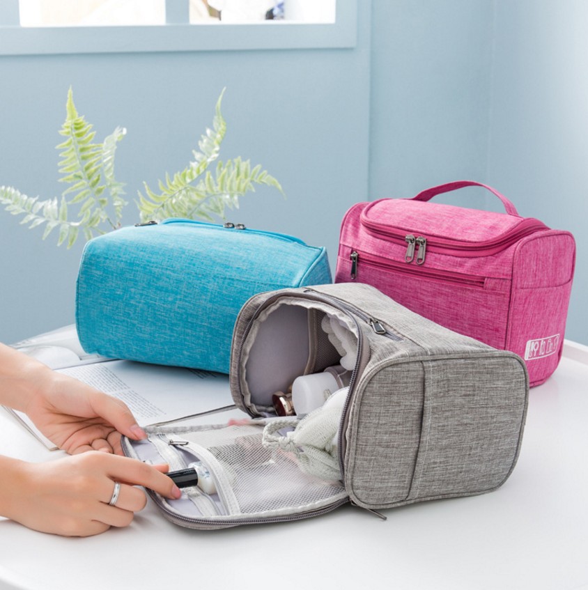 Cationic Pillow Bag Cosmetic Bag Toiletries Storage Bag Portable Travel Toiletry Bag Hung with Hook
