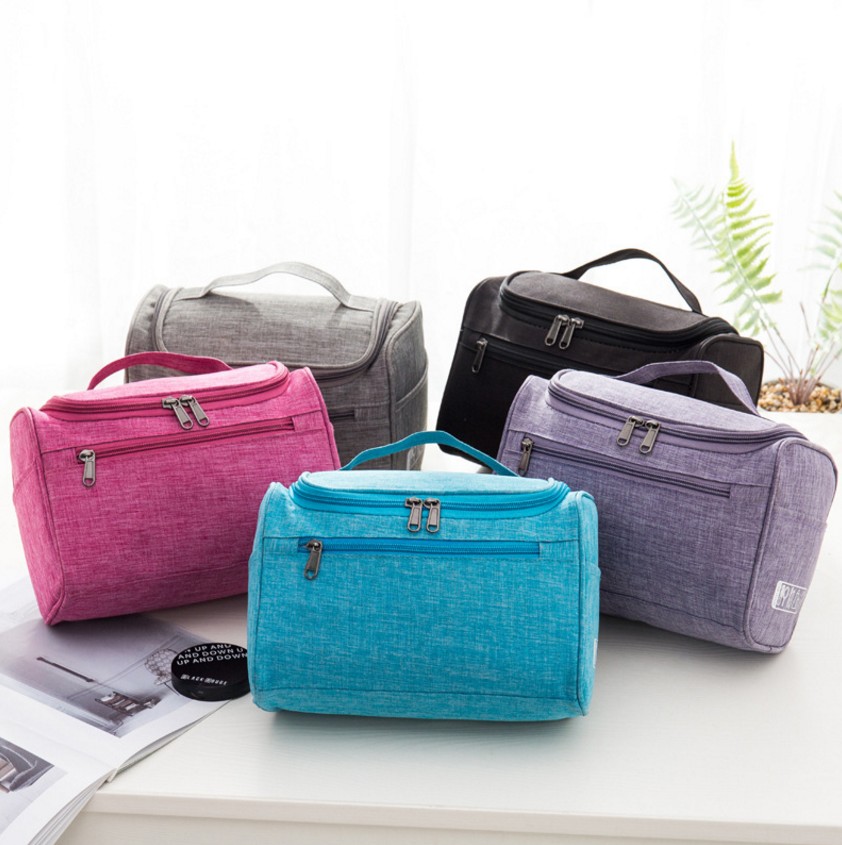 Cationic Pillow Bag Cosmetic Bag Toiletries Storage Bag Portable Travel Toiletry Bag Hung with Hook