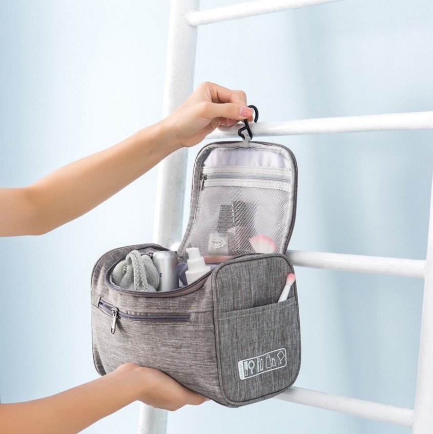 Cationic Pillow Bag Cosmetic Bag Toiletries Storage Bag Portable Travel Toiletry Bag Hung with Hook
