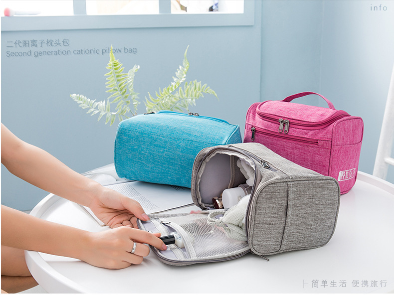 Cationic Pillow Bag Cosmetic Bag Toiletries Storage Bag Portable Travel Toiletry Bag Hung with Hook Cationic Pillow Bag Cosmetic Bag Toiletries Storage Bag Portable Travel Toiletry Bag Hung with Hook