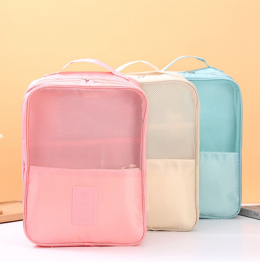 Twill Oxford Cloth Shoe Bag Travel Storage Three Shoe Bag Storage Bag out Travel Shoes Storage Bag