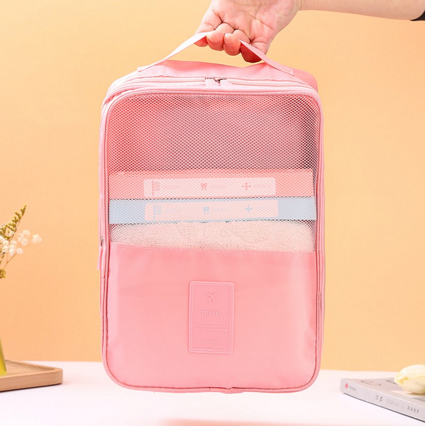 Twill Oxford Cloth Shoe Bag Travel Storage Three Shoe Bag Storage Bag out Travel Shoes Storage Bag