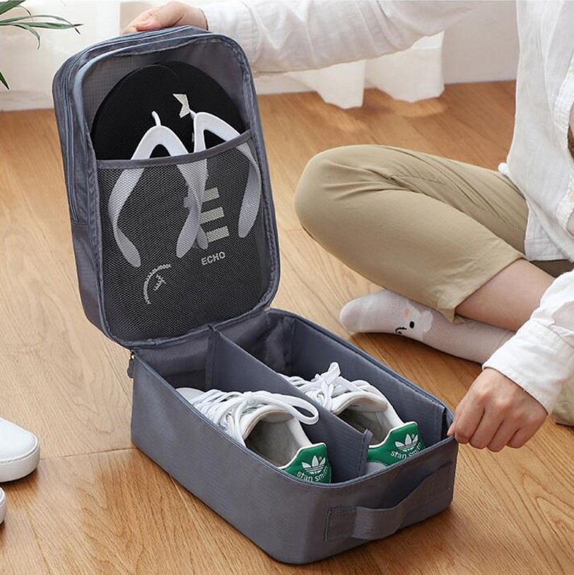 Twill Oxford Cloth Shoe Bag Travel Storage Three Shoe Bag Storage Bag out Travel Shoes Storage Bag