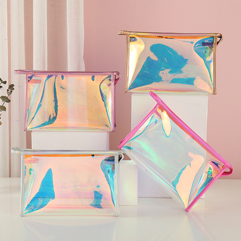 New Direct Sales Korean Style Laser Solid Color Cosmetic Bag Wild Candy Color Makeup Storage Bag Wash Bag Travel Bag New Direct Sales Korean Style Laser Solid Color Cosmetic Bag Wild Candy Color Makeup Storage Bag Wash Bag Travel Bag