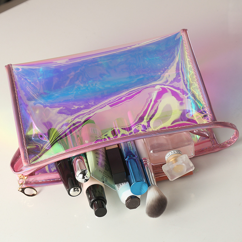 New Direct Sales Korean Style Laser Solid Color Cosmetic Bag Wild Candy Color Makeup Storage Bag Wash Bag Travel Bag New Direct Sales Korean Style Laser Solid Color Cosmetic Bag Wild Candy Color Makeup Storage Bag Wash Bag Travel Bag