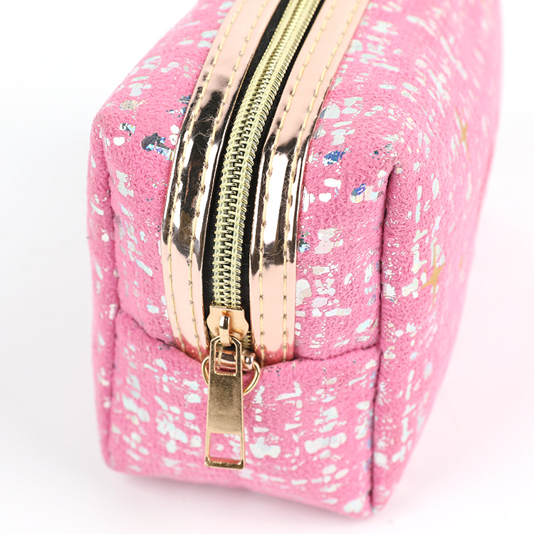 Suede Bronzing Cosmetic Bag European and American Hot Travel Toiletry Bag Lipstick Lip Pattern Type Waterproof Storage Bag Customized Wholesale Suede Bronzing Cosmetic Bag European and American Hot Travel Toiletry Bag Lipstick Lip Pattern Type Waterproof Storage Bag Customized Wholesale