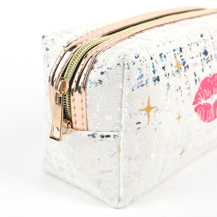 Suede Bronzing Cosmetic Bag European and American Hot Travel Toiletry Bag Lipstick Lip Pattern Type Waterproof Storage Bag Customized Wholesale Suede Bronzing Cosmetic Bag European and American Hot Travel Toiletry Bag Lipstick Lip Pattern Type Waterproof Storage Bag Customized Wholesale