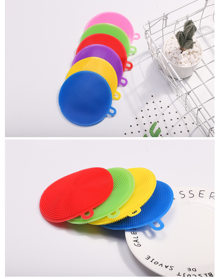 Tiktok Multi-Functional Silicon Dishwashing Brush Kitchen Decontamination Scouring Pad Non-Stick Oil Household Vegetable and Fruit Silicone Pot Washing Cloth Tiktok Multi-Functional Silicon Dishwashing Brush Kitchen Decontamination Scouring Pad Non-Stick Oil Household Vegetable and Fruit Silicone Pot Washing Cloth
