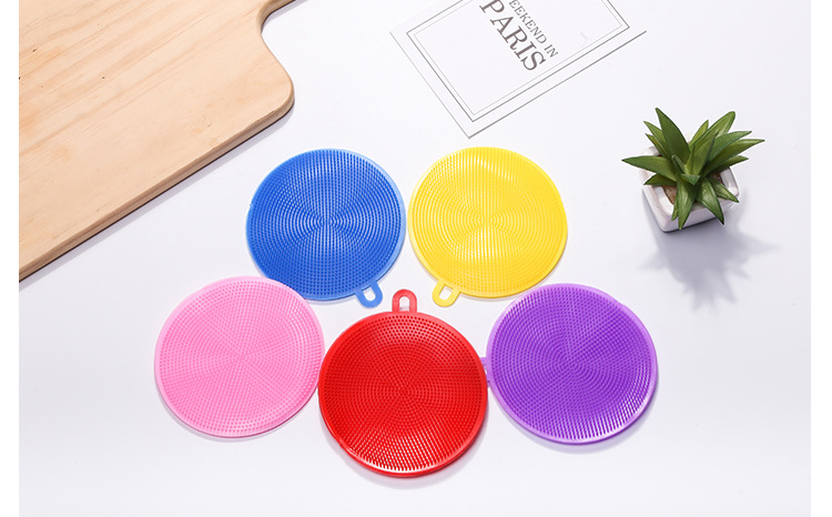 Tiktok Multi-Functional Silicon Dishwashing Brush Kitchen Decontamination Scouring Pad Non-Stick Oil Household Vegetable and Fruit Silicone Pot Washing Cloth Tiktok Multi-Functional Silicon Dishwashing Brush Kitchen Decontamination Scouring Pad Non-Stick Oil Household Vegetable and Fruit Silicone Pot Washing Cloth
