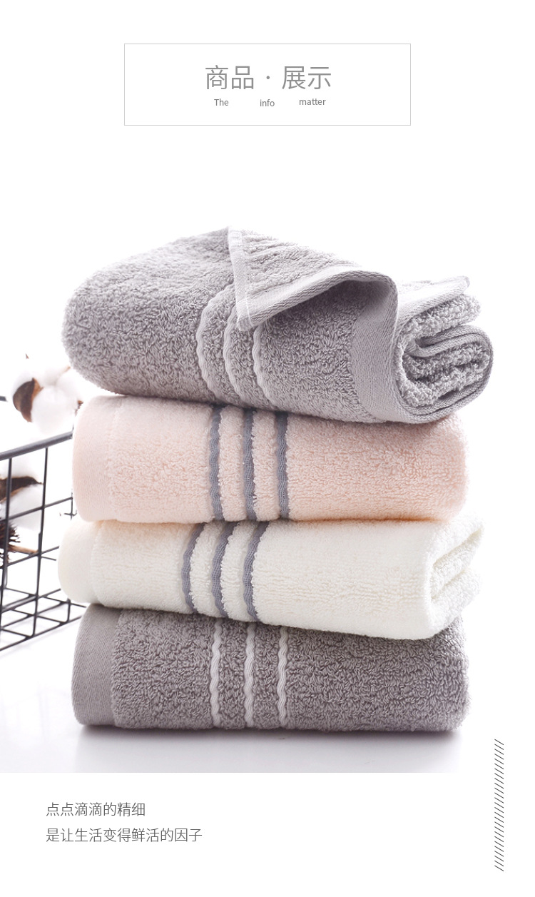 Guangying Towel Factory Wholesale Face Washing Pure Cotton Towel Long-Staple Cotton Absorbent Thick Creative Face Cloth Order