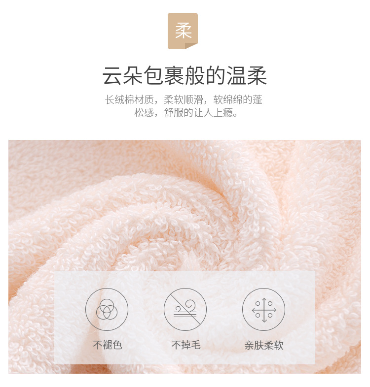Guangying Towel Factory Wholesale Face Washing Pure Cotton Towel Long-Staple Cotton Absorbent Thick Creative Face Cloth Order