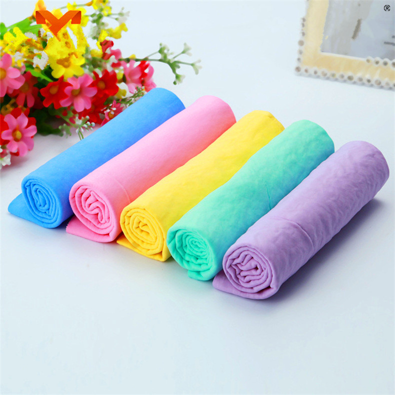 Deerskin Towel for Car Washing Household Glass Towel Absorbent Hair Towel Wipe Hair Synthetic Deerskin Cloth Vehicle-Washing Duster Cloth
