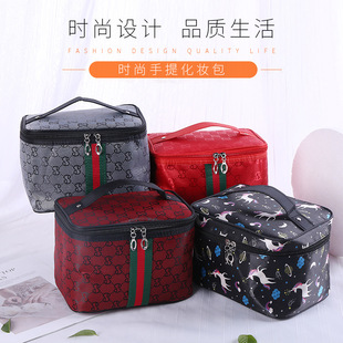 Factory Direct Sales New Three-Piece Set Leopard Print Portable Cosmetic Bag Waterproof Portable Wash Customizable Storage Bag
