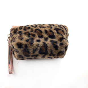 Factory Direct Sales New Three-Piece Set Leopard Print Portable Cosmetic Bag Waterproof Portable Wash Customizable Storage Bag