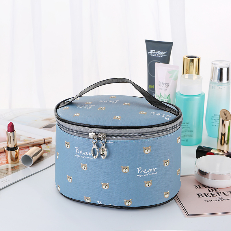 Portable Cosmetic Case Portable Toiletry Bag Cartoon Pictures Waterproof Square Bag Storage Bag Cosmetic Bag
