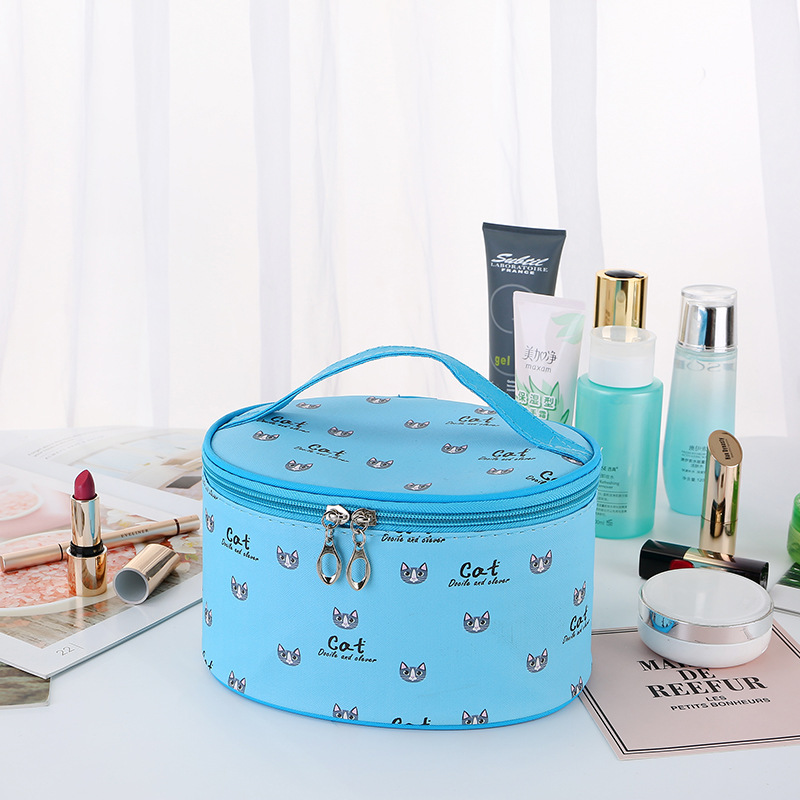 Portable Cosmetic Case Portable Toiletry Bag Cartoon Pictures Waterproof Square Bag Storage Bag Cosmetic Bag