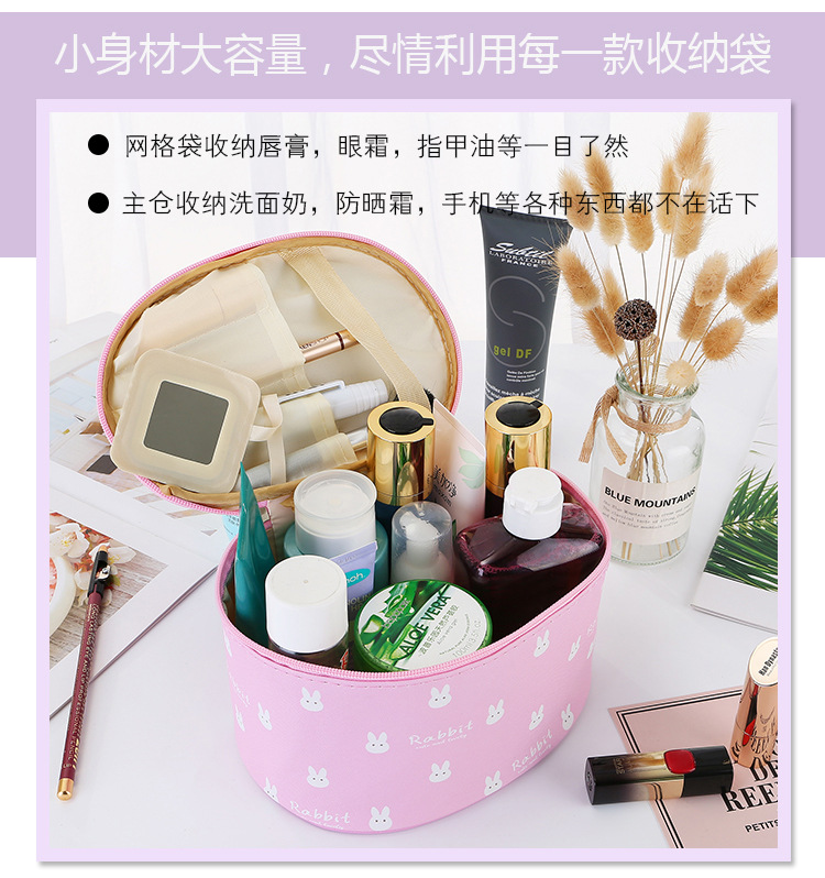 Portable Cosmetic Case Portable Toiletry Bag Cartoon Pictures Waterproof Square Bag Storage Bag Cosmetic Bag Portable Cosmetic Case Portable Toiletry Bag Cartoon Pictures Waterproof Square Bag Storage Bag Cosmetic Bag