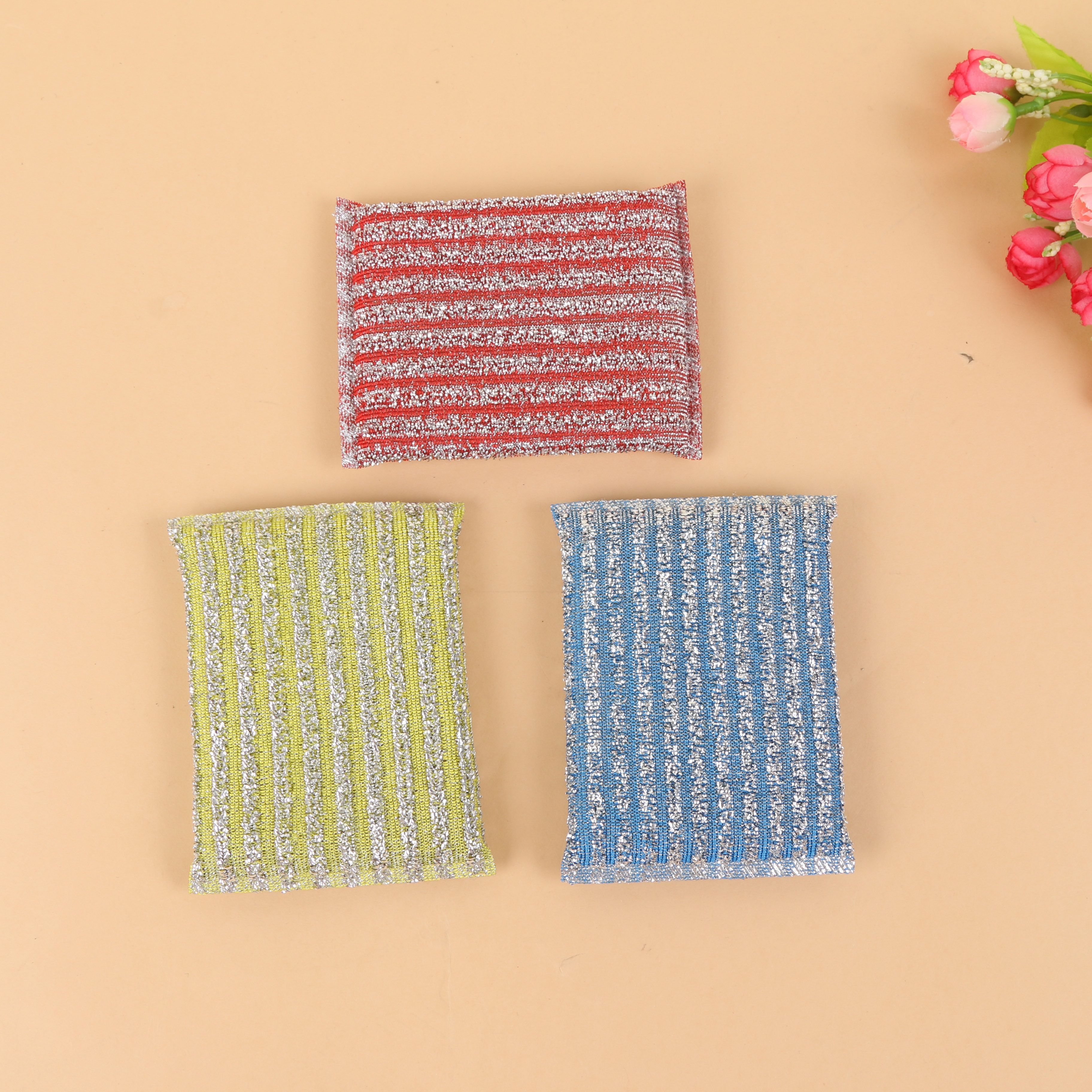 Color Spong MOP 4-Piece Dish Brush Dishcloth Washing Brush Dishcloth Pot Cloth Strong Decontamination