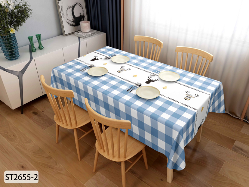 PVC Table Cloth Fresh Fengge Modern Simple Home Rectangular Oil-Proof Waterproof Tablecloth... No Washing PVC Table Cloth Fresh Fengge Modern Simple Home Rectangular Oil-Proof Waterproof Tablecloth... No Washing