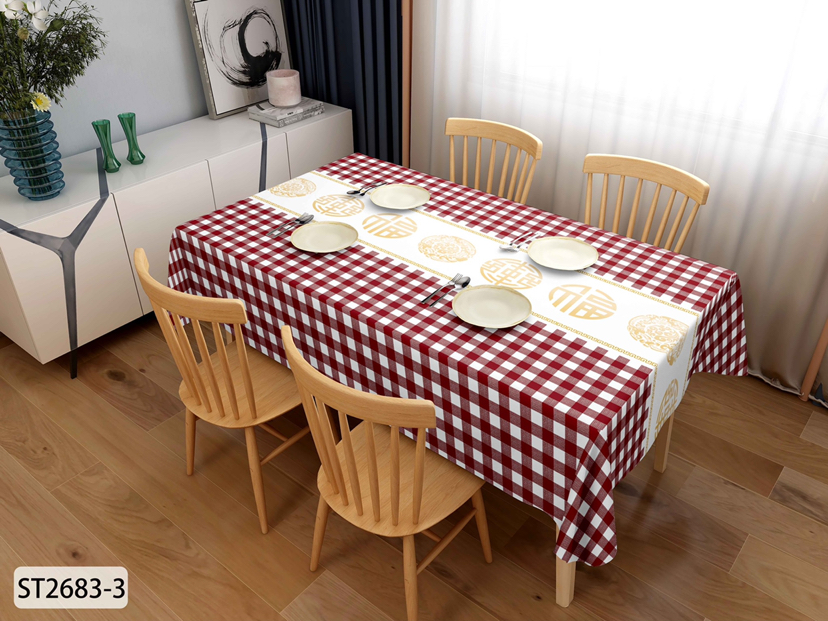 PVC Table Cloth Fresh Fengge Modern Simple Home Rectangular Oil-Proof Waterproof Tablecloth... No Washing PVC Table Cloth Fresh Fengge Modern Simple Home Rectangular Oil-Proof Waterproof Tablecloth... No Washing