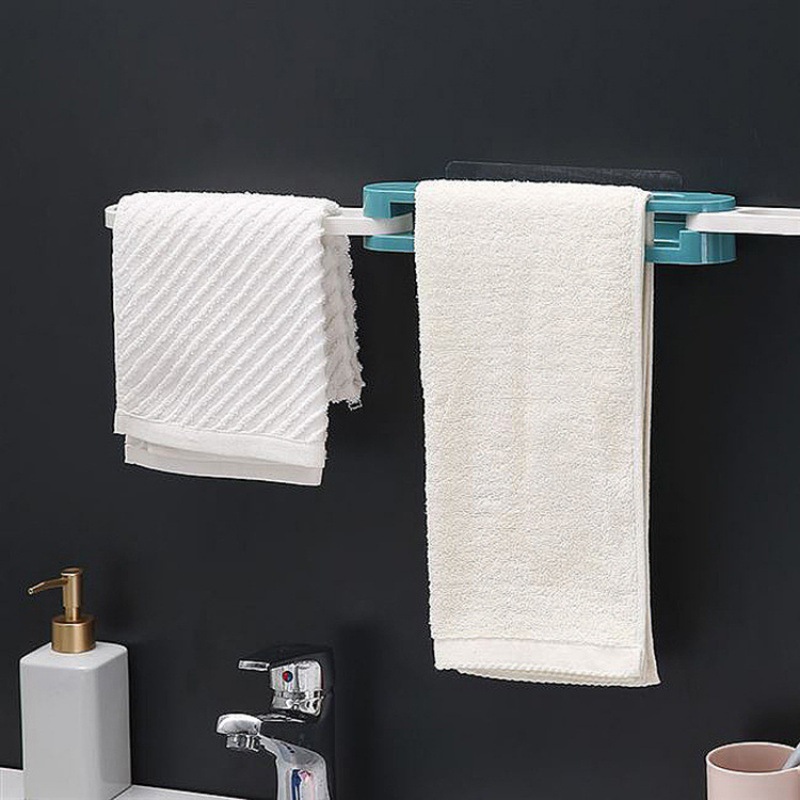 New Three-in-One Folding Shoe Rack Punch-Free Bathroom Slippers Storage Rack Bathroom One to Three Towel Storage Rack