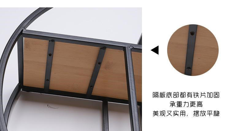 Chinese Style Living Room Wall Hanging Shelf Iron Solid Wood Partition round Decorative Shelf Storage Rack Wall Hanging Chinese Style Living Room Wall Hanging Shelf Iron Solid Wood Partition round Decorative Shelf Storage Rack Wall Hanging