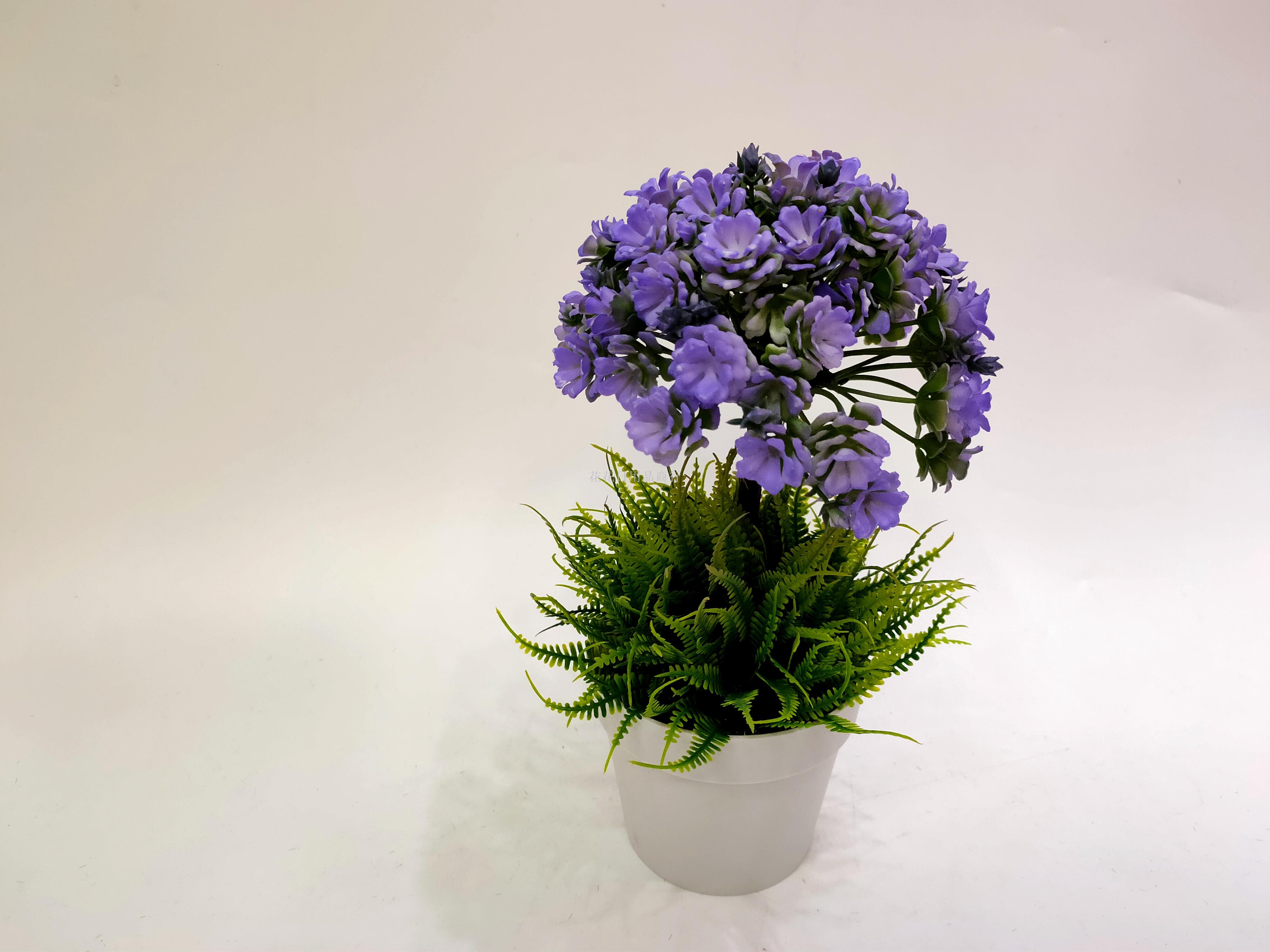 Artificial flower false flower white plastic basin small flowers green plants bonsai decoration living room bedroom Artificial flower false flower white plastic basin small flowers green plants bonsai decoration living room bedroom