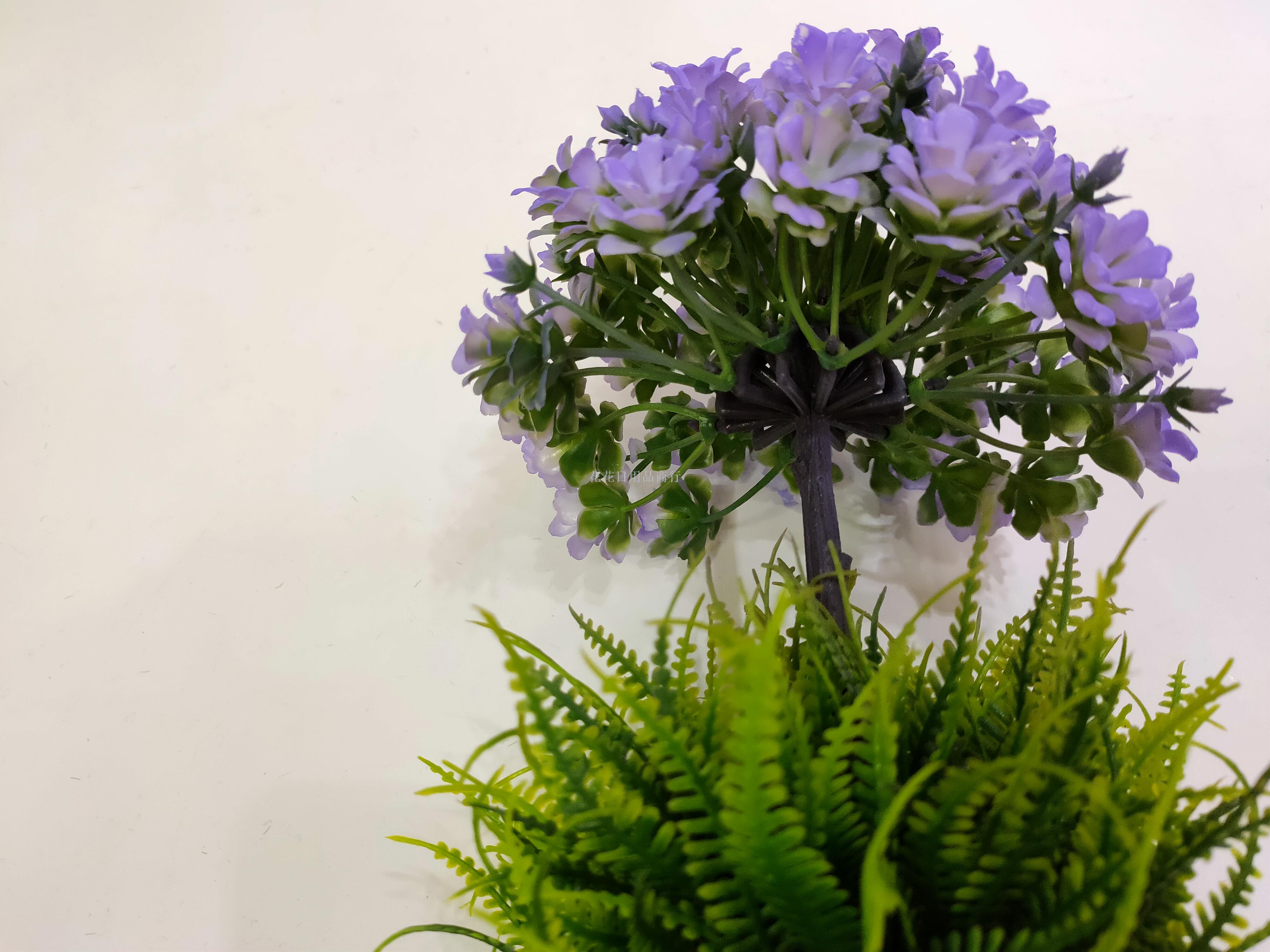 Artificial flower false flower white plastic basin small flowers green plants bonsai decoration living room bedroom Artificial flower false flower white plastic basin small flowers green plants bonsai decoration living room bedroom