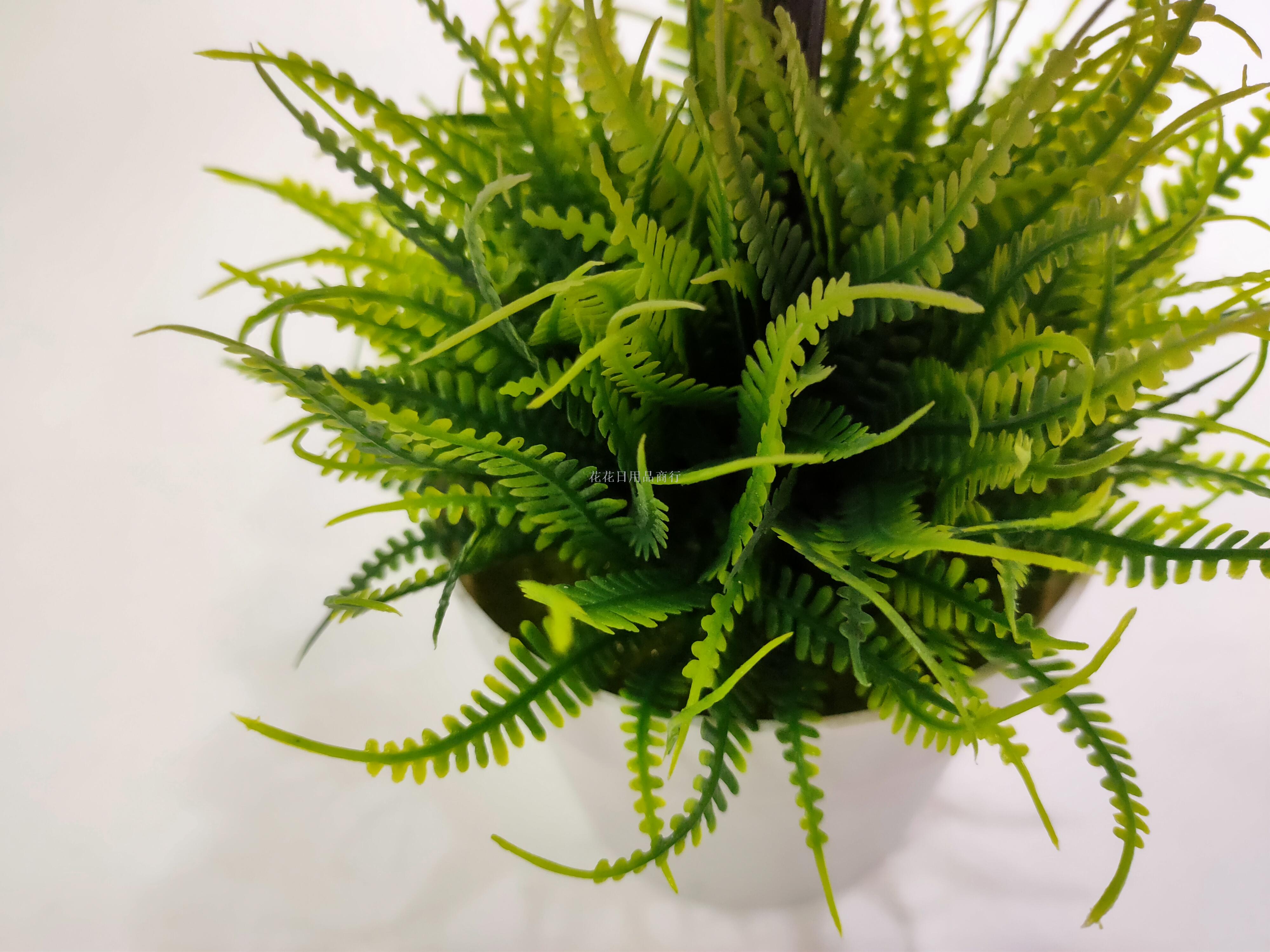 Artificial flower false flower white plastic basin small flowers green plants bonsai decoration living room bedroom Artificial flower false flower white plastic basin small flowers green plants bonsai decoration living room bedroom