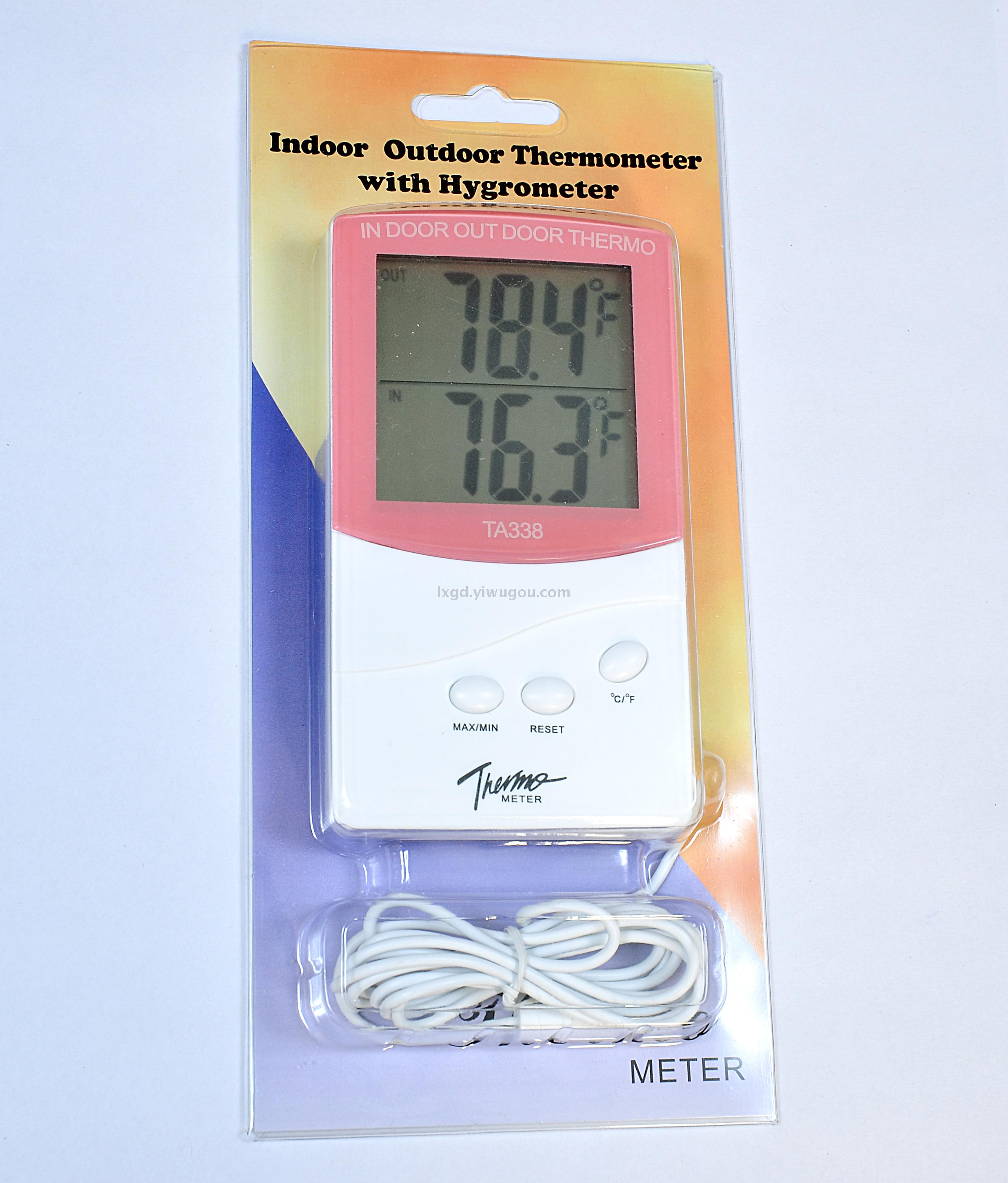 Ta338 Indoor and Outdoor Dual Temperature Display Thermometer Memory Breeding Greenhouse Thermometer External Temperature Sensor Ta338 Indoor and Outdoor Dual Temperature Display Thermometer Memory Breeding Greenhouse Thermometer External Temperature Sensor