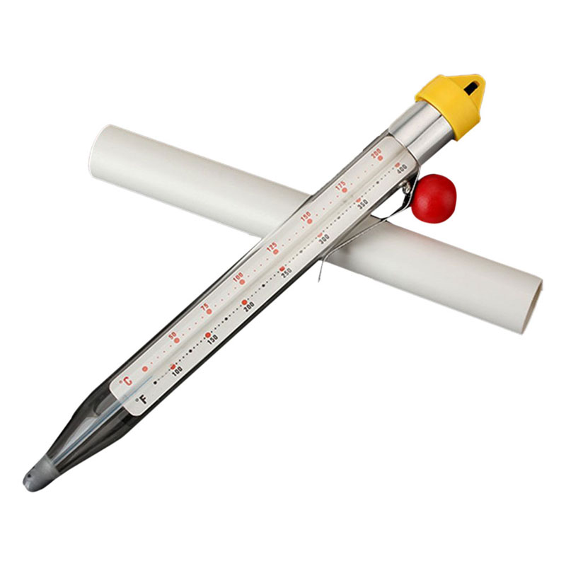 Kitchen Jam Thermometer DIY Candy Baking Glass Stick Type Food Thermometer