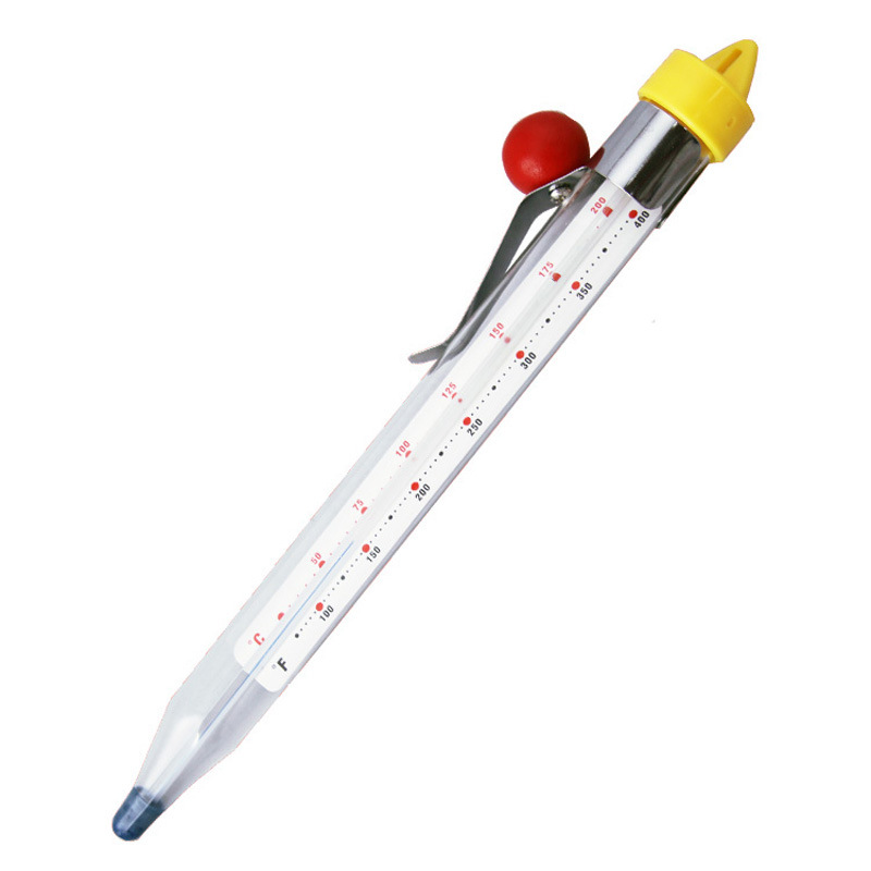 Kitchen Jam Thermometer DIY Candy Baking Glass Stick Type Food Thermometer