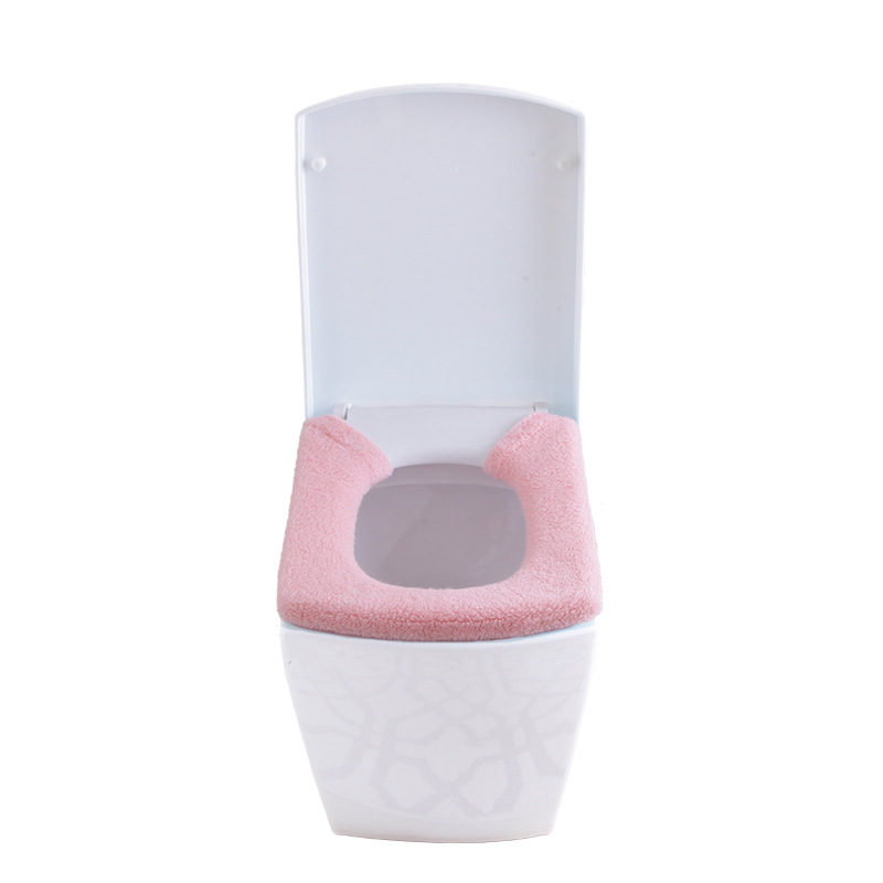 Shujie Thickened Universal Button Toilet Mat Toilet Seat Cover Toilet Seat Cushion Toilet Cushion Daily Necessities Wholesale