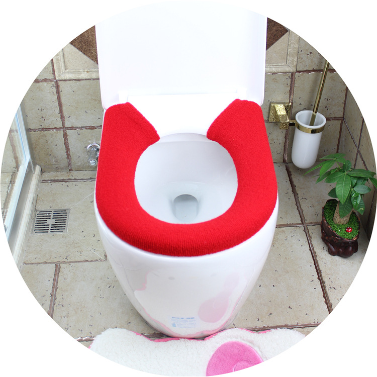Shujie Thickened Universal Button Toilet Mat Toilet Seat Cover Toilet Seat Cushion Toilet Cushion Daily Necessities Wholesale Shujie Thickened Universal Button Toilet Mat Toilet Seat Cover Toilet Seat Cushion Toilet Cushion Daily Necessities Wholesale