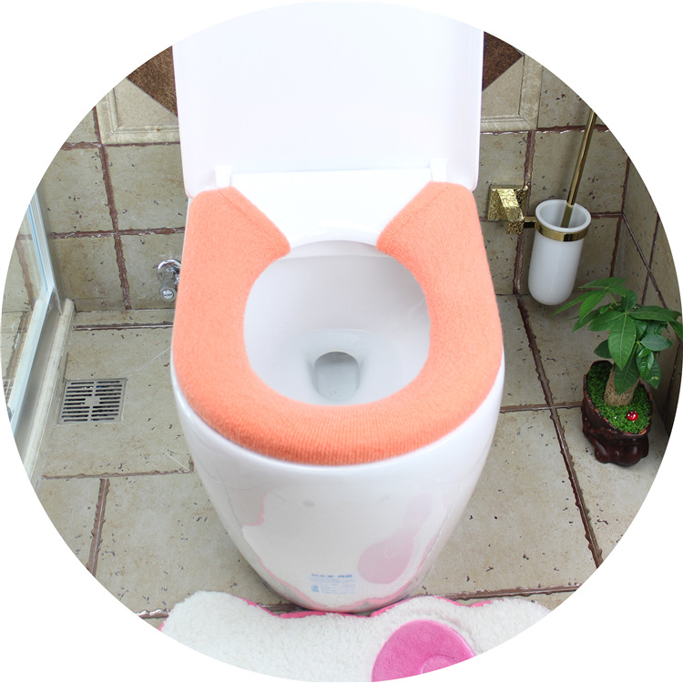 Shujie Thickened Universal Button Toilet Mat Toilet Seat Cover Toilet Seat Cushion Toilet Cushion Daily Necessities Wholesale Shujie Thickened Universal Button Toilet Mat Toilet Seat Cover Toilet Seat Cushion Toilet Cushion Daily Necessities Wholesale
