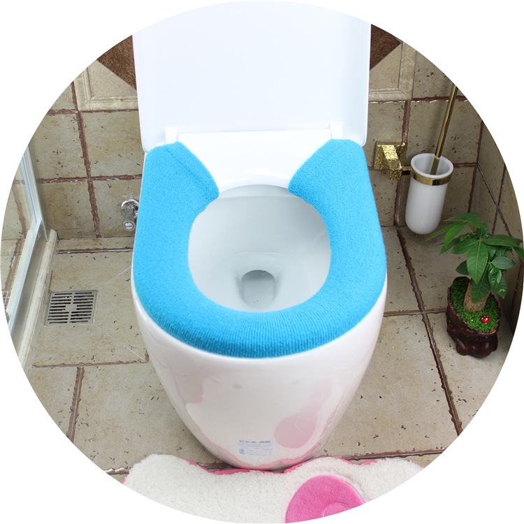 Shujie Thickened Universal Button Toilet Mat Toilet Seat Cover Toilet Seat Cushion Toilet Cushion Daily Necessities Wholesale Shujie Thickened Universal Button Toilet Mat Toilet Seat Cover Toilet Seat Cushion Toilet Cushion Daily Necessities Wholesale