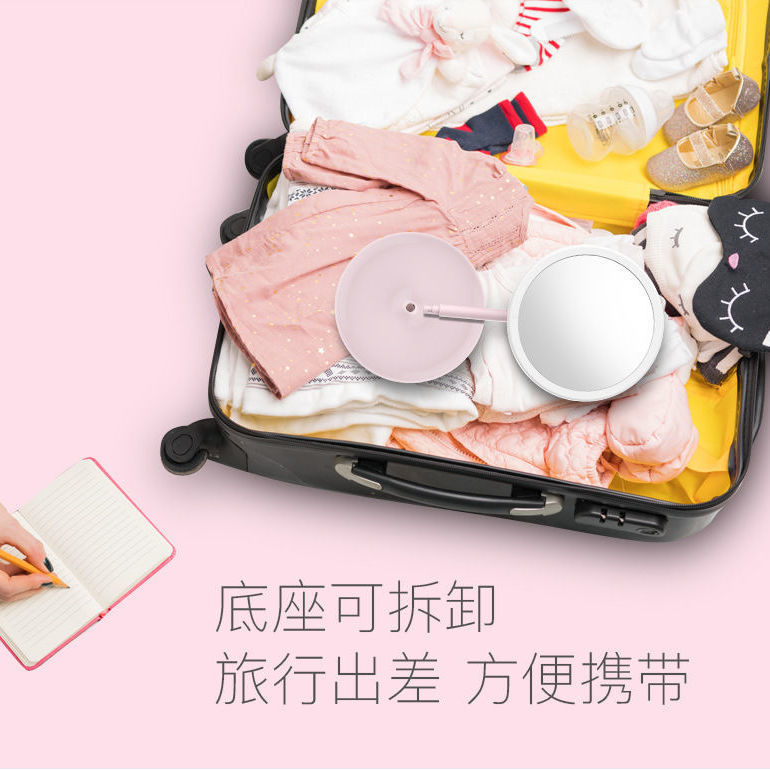 Internet Celebrity Led Make-up Mirror Desktop Dormitory with Light TikTok Dressing Mirror Women's Convenient Portable Makeup Small Mirror Internet Celebrity Led Make-up Mirror Desktop Dormitory with Light TikTok Dressing Mirror Women's Convenient Portable Makeup Small Mirror