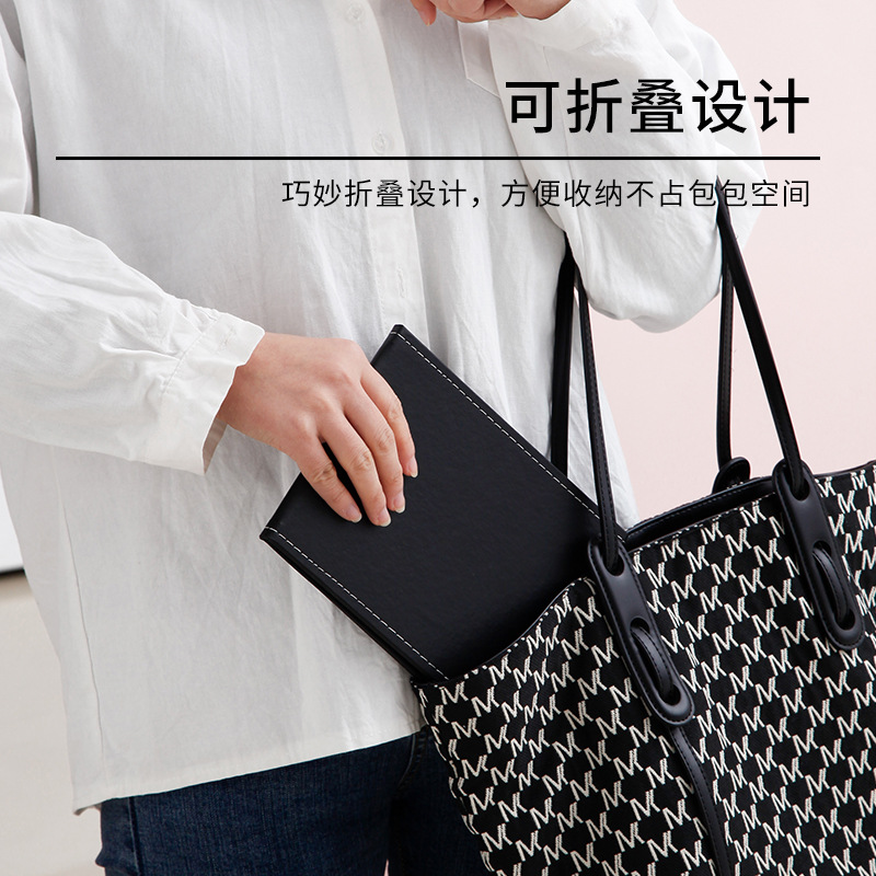 Creative Folding Mirror Pu Makeup Mirror Portable Portable Small Mirror Desktop HD Student Dormitory Dressing Mirror