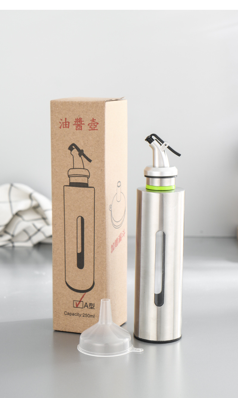 control oil bottle stainless steel leakproof seasoning bottle kitchen soy sauce vinegar cooking wine seasoning bottle control oil bottle stainless steel leakproof seasoning bottle kitchen soy sauce vinegar cooking wine seasoning bottle