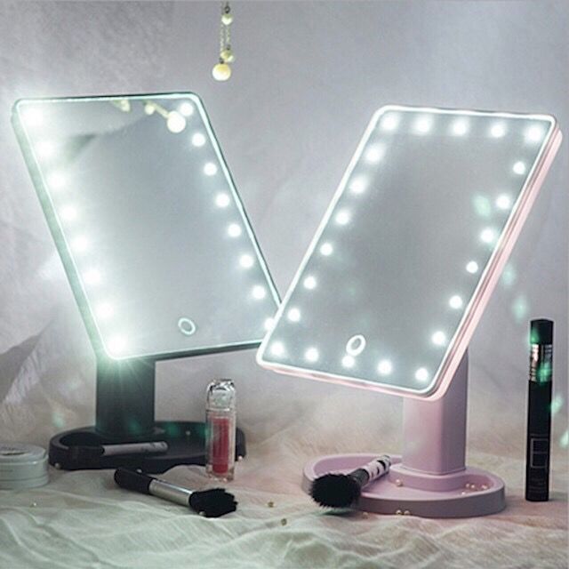 Desktop Rotating 22 Light Dressing Mirror with Light Fill Light Dormitory Desktop Desktop Dressing Folding Portable Mirror Desktop Rotating 22 Light Dressing Mirror with Light Fill Light Dormitory Desktop Desktop Dressing Folding Portable Mirror