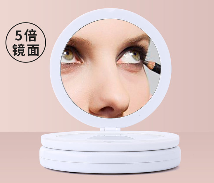 Dressing mirror with lamp dormitory desktop portable dressing table mirror intelligent light filling rechargeable led Dressing mirror with lamp dormitory desktop portable dressing table mirror intelligent light filling rechargeable led