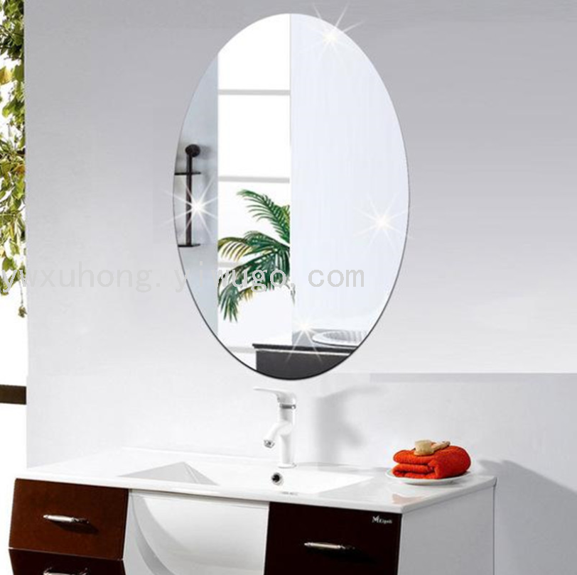 In Stock Wholesale Dressing Mirror  Stickers Custom Wall Stickers Self-Adhesive Dance Mirror Acrylic Mirror Stickers