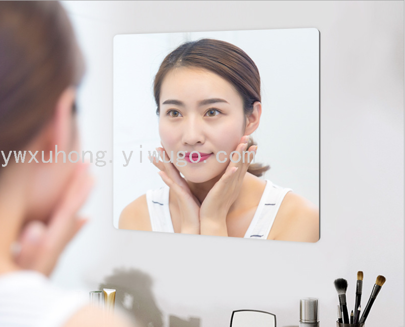 In Stock Wholesale Dressing Mirror  Stickers Custom Wall Stickers Self-Adhesive Dance Mirror Acrylic Mirror Stickers