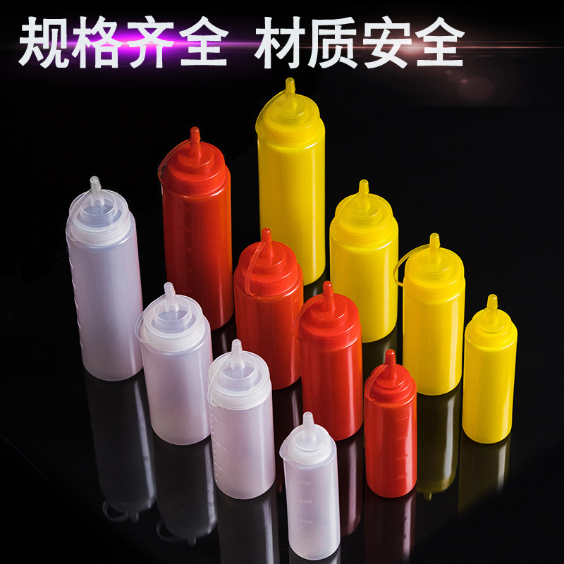 Squeeze sauce bottle come by the bag wash bottle cream salad bottle ketchup bottle seasoning bottle