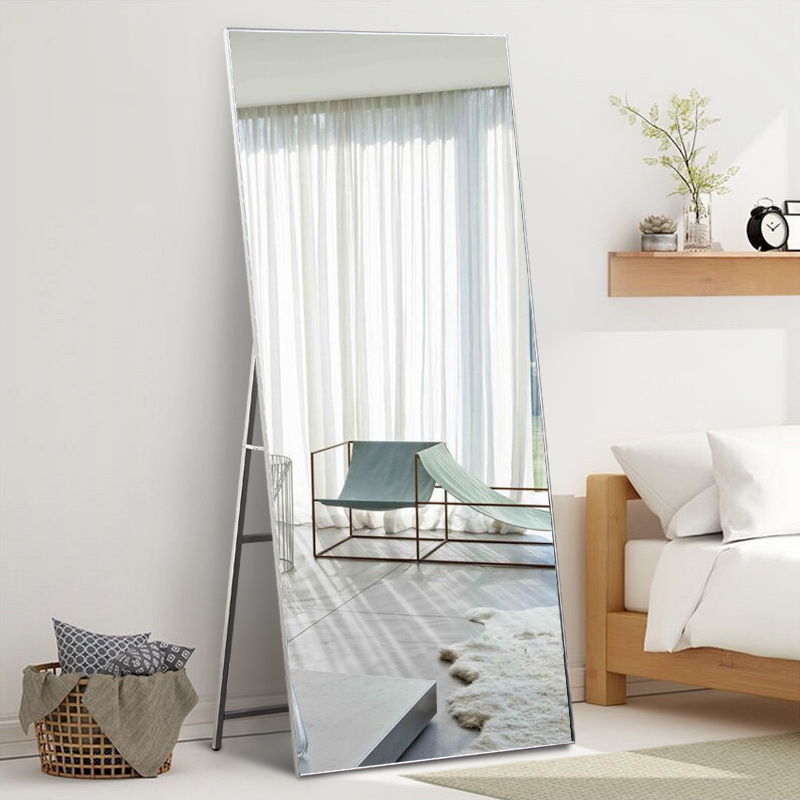 Floor Mirror Home Full Body Mirror Simple Internet Celebrity Girly Bedroom Dressing Mirror Clothing Store Student Dormitory Full-Length Mirror