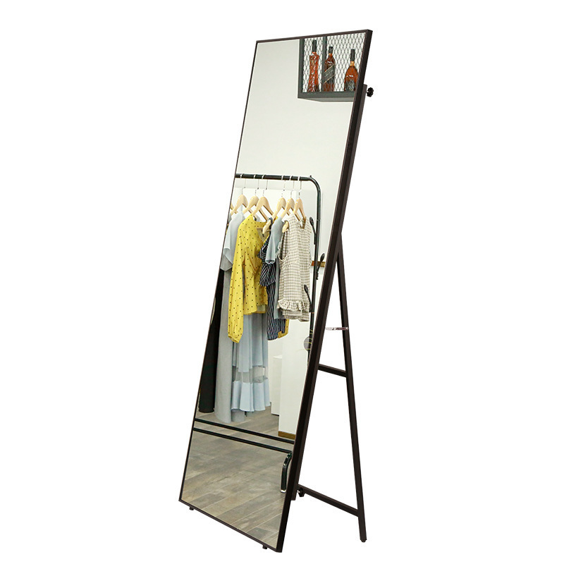 Floor Mirror Home Full Body Mirror Simple Internet Celebrity Girly Bedroom Dressing Mirror Clothing Store Student Dormitory Full-Length Mirror