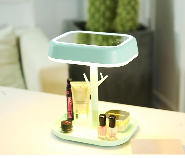 Innovative led dressing mirror bedroom night atmosphere desktop USB smart mirror small night light Innovative led dressing mirror bedroom night atmosphere desktop USB smart mirror small night light